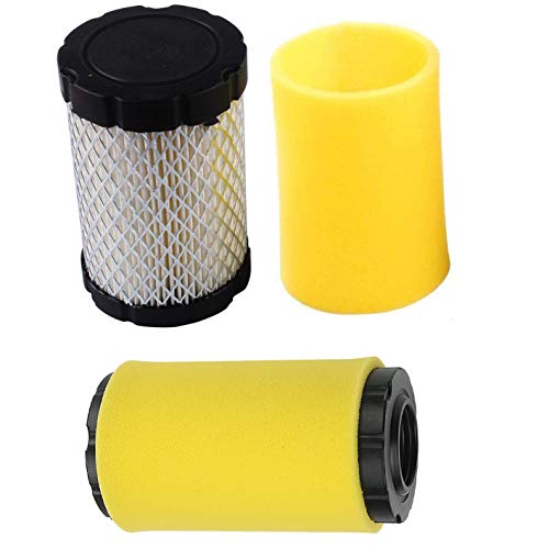 Podoy 796031 Air Filter for Briggs and Stratton with Pre Filter 797704 594201 591334 796031 John Deere MIU13038 GY21435 MIU13963 Lawn Mower