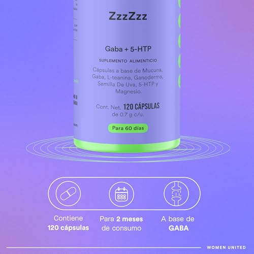WU Nutrition ZzzZzz | Capsulas para Dormir y Relajación | Sueño Reparador con GABA Magnesio, Hongo Reishi 5-HTP, Manzanilla | Suplemento Premium | Apoyo al Descanso Nocturno | 120 Cápsulas | 2 meses de consumo