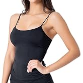 Boca Rosa Basic Seamless Camisole - Women's Stretchy Nylon Span Tanks