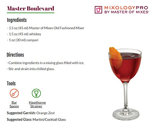 Master of Mixes Old Fashioned Drink Mix, Ready To Use, 1 Liter Bottle (33.8 Fl Oz), Individually Boxed - Thumbnail 6