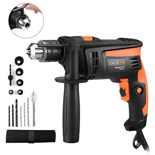 Hammer Drill, TACKLIFE 1/2-Inch Electric Drill, 2800 RPM,...