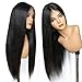 Peruvian Lace Front Human Hair Wigs For Black Women Virgin Hair Straight Wig With Baby Hair Natural Hairline Full End Black Color On Sale 18Inch