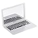 Mmrm Makeup Mirror, White Notebook Mini Laptops Mirror for Women