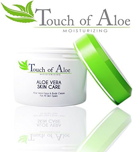Touch Of Aloe Skin Care Moisturizing Cream 8 Oz Skin Care Jar Best Remedy Skin Repair Cream (8OZ)