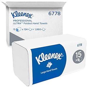 Kleenex dispenser en handdoekbundel, 15 Stuk, wit, 1860