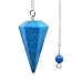 Justinstones Turquoise Howlite Gemstone Hexagonal Pointed Reiki Chakra Pendant Pendulum