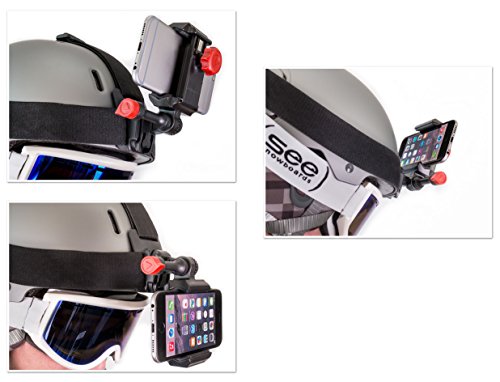Ski Camera for Your Helmets, Beanies, & Hats. Fits Your Smartphone iPhone, Samsung Galaxy & More