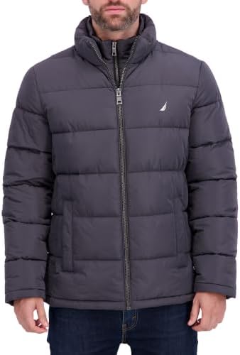 Nautica Men's Lightweight Hooded Jacket, Abyss, Big & Tall, Large
