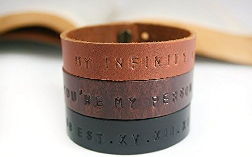 2x Couple Bracelet, Leather Custom Bracelet, His and Hers Leather Bracelet, Matching Cuff, Wristband, Anniversay Gift, Gift for Him and Her