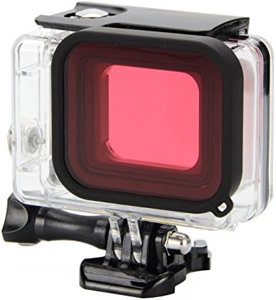 Gopro Hero 5 Waterproof Case,45m Waterproof Housing for Gopro hero 6 Black with Red Filter