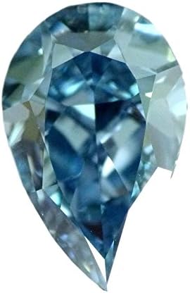 DirectDiam Natural 1.50 Ct Loose Fancy Vivid Blue Diamond, Flawless Pear Diamond GIA Certified, for Jewelry