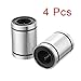 uxcell 4pcs LM12UU 12x21x30mm Double Side Rubber Seal Linear Motion Ball Bearing Bushing