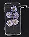 IYCK iPhone 6S Case, Handmade [Real Dried Flower and Leaf Embedded] Pressed Floral Flexible Soft Rubber Gel TPU Protective Shell Bumper Back Case Cover for Apple iPhone 6/6S 4.7inch - Purple Flower
