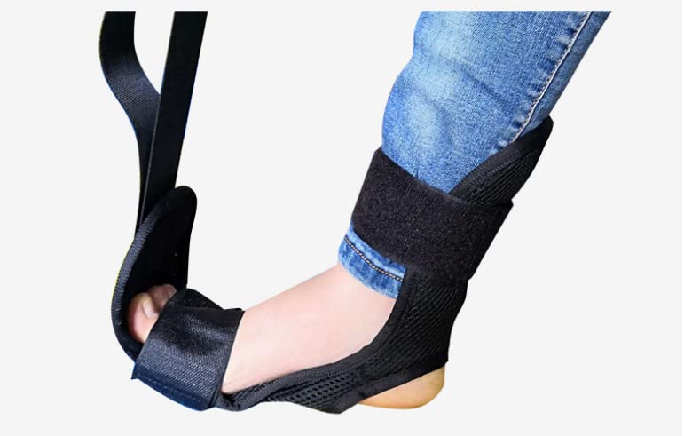 OR8 Wellness Plantar Fasciitis Night Splint for Heel Pain Relief Foot Drop Orthotic Brace for Sleep Support, Heel, Ankle and Arch Foot Pain, Fits for Both Left and Right Foot Unisex Black