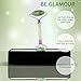 JJ ELLIE Premium Quality Jade Stone Roller, 100% Natural Jade, Anti Aging, Face and Neck Massage Skin Care - Rejuvenating Facial Therapy Tool, Double Head Rollers – Includes Instruction Guide
