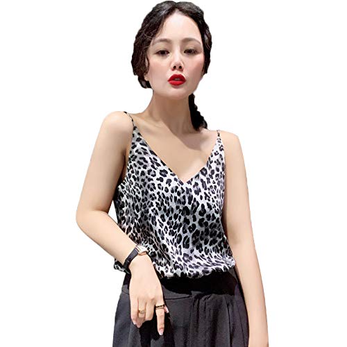 414yOn aJIL RVXZV SilCsQB Moda Leopard Seda Tops Mujer Satén Tank Top Mujer Top Tallas Grandes Mujer Cuello en V Serpiente Imprimir… RVXZV SilCsQB Moda Leopard Seda Tops Mujer Satén Tank Top Mujer Top Tallas Grandes Mujer Cuello en V Serpiente Imprimir… - Imagen 7
