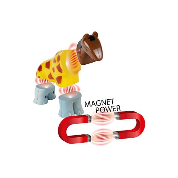 Theo Klein 77 Funny Puzzle Magnettierpuzzle, 4 Tiere | Puzzleteile Werden mit Magneten verbunden | Motorikspielzeug | Spielzeug für Kinder ab 1 Jahr – Bild 5