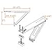 JEACENT AC Window Air Conditioner Support Bracket Heavy Duty, Up to 85 lbs, 2Packs