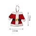 Holders Knife and Fork Bags Table Decoration ,Traditional Red and White Santa Suit Christmas Silverware Holder,3 sets,6 pcs