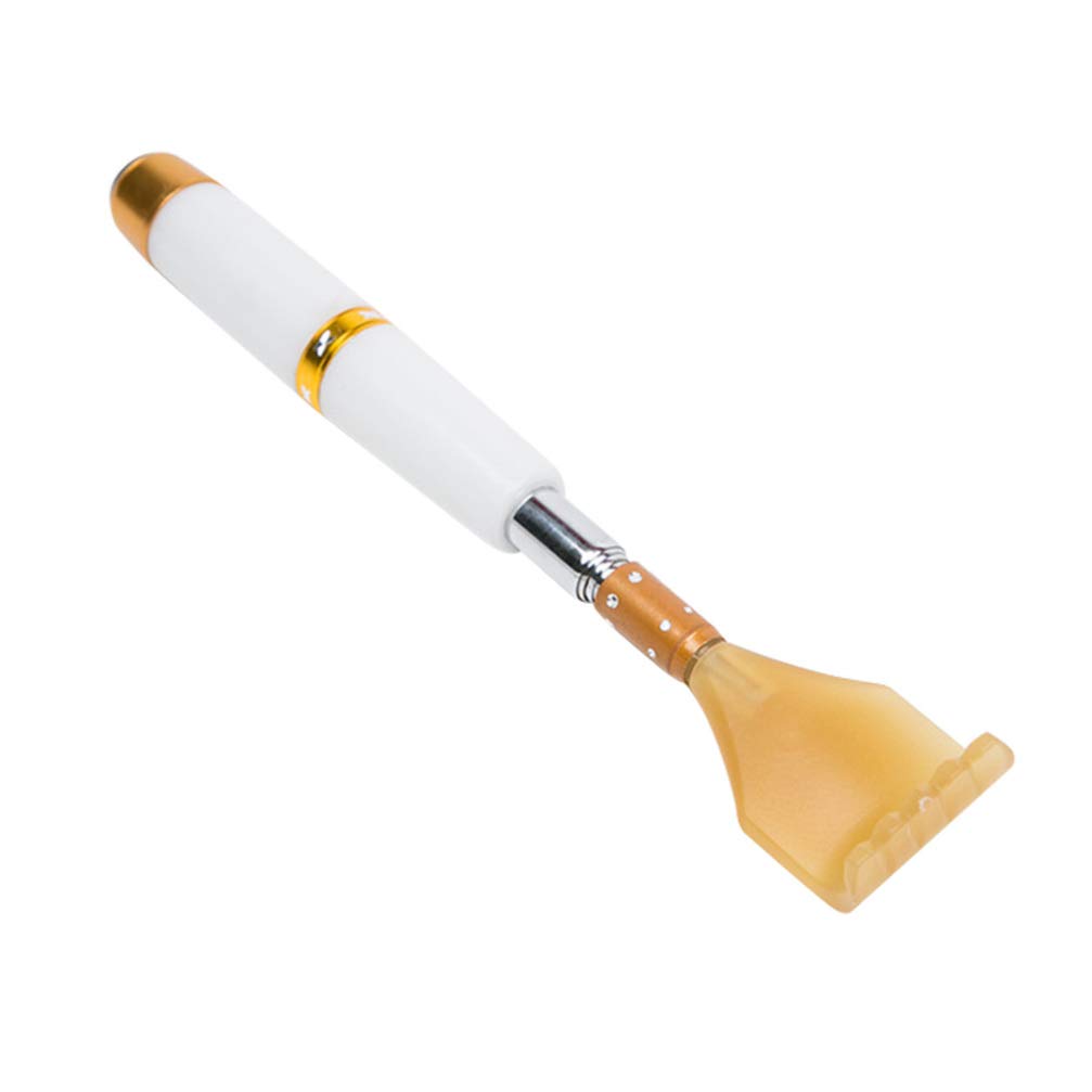 Healifty Extendable Back Scratcher Tool for Men Telescoping Body Scratcher Massage Stick Function for Head Shoulder and Hand Relief for Elderly Use
