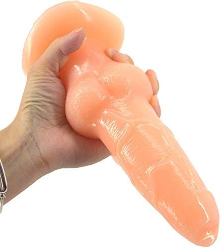 18cm Safe Real Soft Simulation Strong Suction Real SE Toy Stick for Women, Flesh