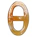 Mary Crafts Buffalo Horn Scarf Ring Oval Scarf Ring Handmade 2.17"x1.3"