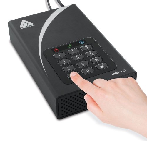 Apricorn Aegis Padlock 4 TB DT 256-bit Encryption USB 3 Hard Drive (ADT-3PL256-4000)
