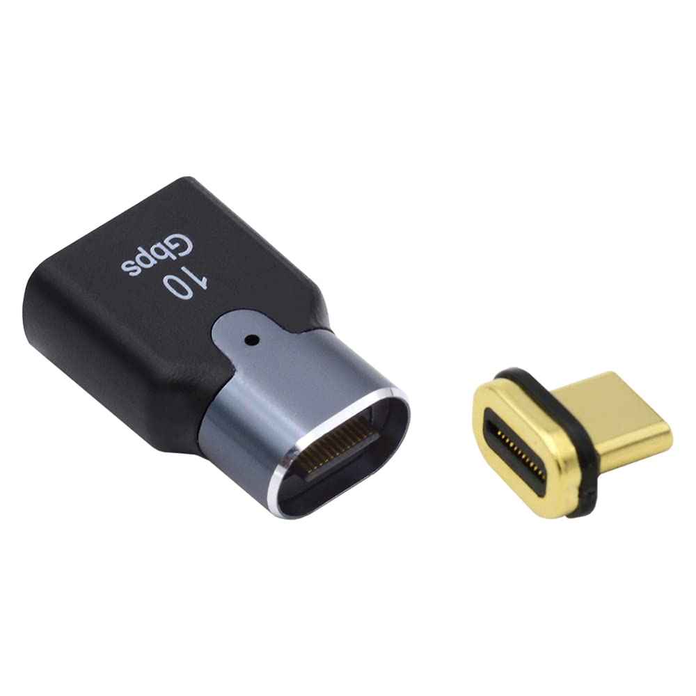 NFHK Magnetic 10Gbps Type C Male to USB3.0 Female OTG Data Adapter Straight Connector for Laptop Phone — image 1