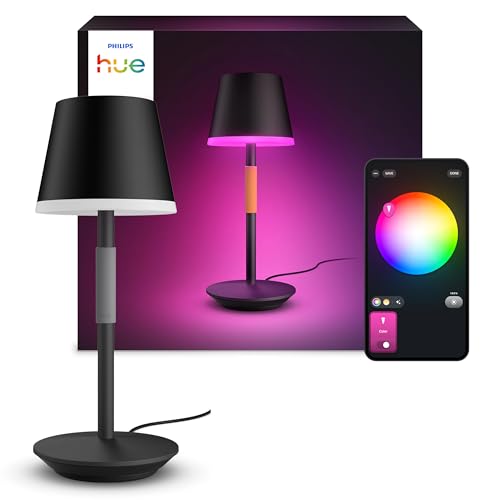 Philips Hue Go Smart Portable Table Lamp, Black