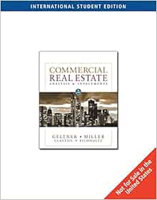 Amazon Com Commercial Real Estate Analysis And Investments International W Cd 9781133584421 David Geltner Norman G Miller Clayton Books