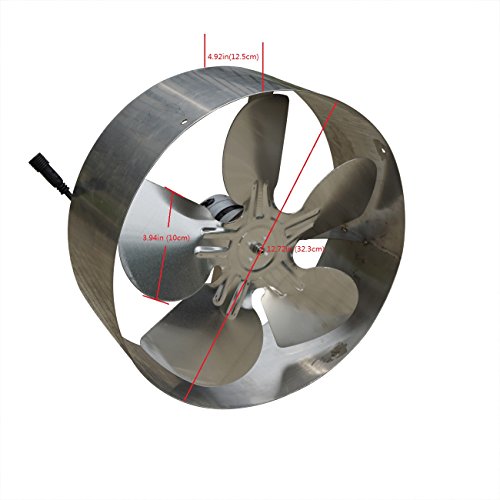 ECOWORTHY 25W Solar Powered Attic Ventilator Gable Roof Vent Fan with