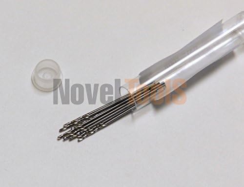 0.4mm HSS DRILLS JOBBERS TWIST BITS METRIC 0.4mm DIAMETER BRIGHT FINISH 10 Pcs (1E) NOVELTOOLS
