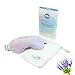 Eye Mask by KAYA with Natural Lavender and Clay Beads STORAGE POUCH - Microwavable HOT & COLD Aromatherapy Relaxation Weighted Stress Relief compress Migraines Sinus relief Headaches (LAVENDER)