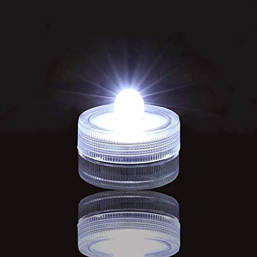 JINHEZO Submersible Led Tea Lights Waterproof, Pond Underwater Small