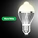 iRainy E27 LED Infrared Motion Detection Light Sensor Pir Warm White Light Bulb Lamp Auto Switch Stairs Night Light-5W