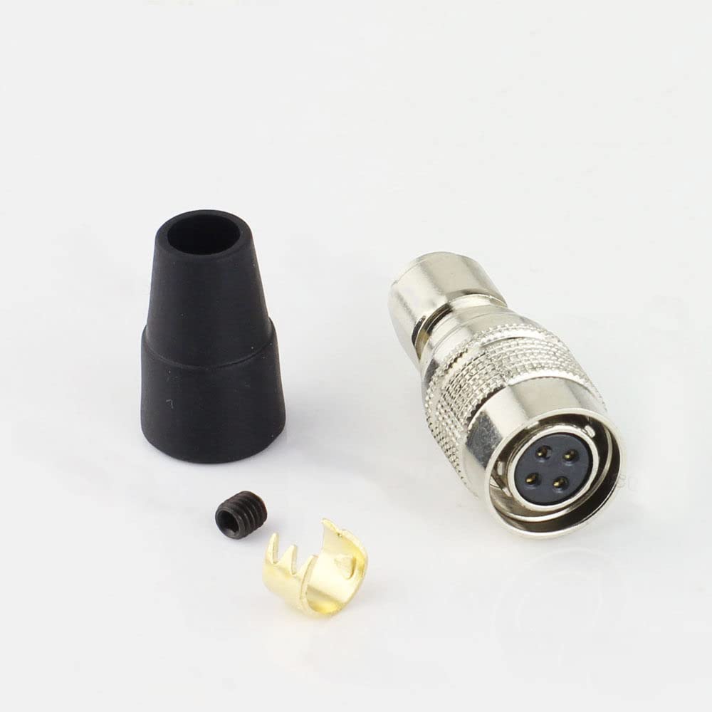 DRRI Replacement Hirose HR10A-7P-4S(73) Push Pull Plug Connector for SmallHD AC7 OLED / DP7 Monitor (Female Plug, 4Pin)
