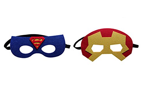 Yizeda Superheroes Party Masks for Children,Party Favors with 35pcs for Children Aged 3+