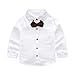 JIANLANPTT Gentleman Casual Suits Baby Boys Vest Pants Shirt Party Wedding Clothes Set Burgundy Red 100(2-3Y)