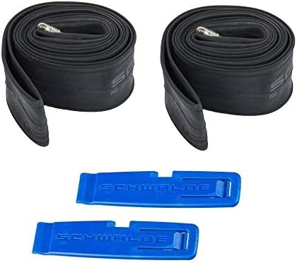 Schwalbe SV17 Bundle of 2 Tubes and 2 Tyre Levers - 700 x 28-45c / 28-27", Presta 40mm Valve (Unboxed)