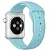 Sunfeiorts Silicone Bracelet Strap Band For Apple Watch 38mm 42mm (Sky Blue, 38mm)