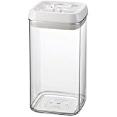 Felli&reg; Flip Tite Acrylic 5" x 9" Food Storage Square Canister, 81 oz.