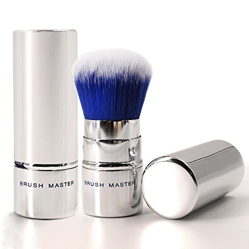 Brush master travel retractable kabuki makeup brush blu…