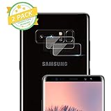 Galaxy Note 8 Camera Lens Protector - [2 PACK] ICHECKEY Super Clear Ultra HD Back Camera Lens Tempered Glass Screen Cover Film Shield for Samsung Galaxy Note 8