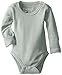 L'ovedbaby Unisex-Baby Newborn Organic Gl'oved-Sleeve Bodysuit, Seafoam, 3-6 Months