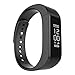 LENDOO I5 Plus Smart Bracelet Step Pedometer IP65 Waterproof Fitness Tracker Touch Screen Sports Wristband Bluetooth 4.0 Tracking Calorie Health Sleep Monitor for Android IOS Phones (black)