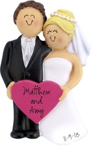 Ornament Central Wedding: Male Brown, Female Blonde Ornament