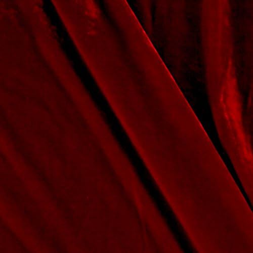 Rayon/Silk Blend Velvet Passion Red Fabric By The Yard