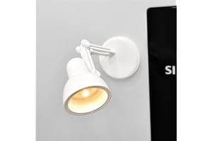 COCORORO Mini LED Desk Lamp Fridge Magnet, Cute Novelty Refrigerator Magnets, Small Pegboard Accessories Whiteboard Office Home Decorations (White)