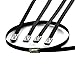 Auto Dynasty 10pcs 12 inches 300mm Long Stainless Steel Wrap/Cable Zip Tie (Black)