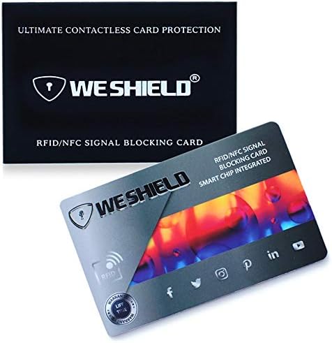WeShieldRFID/NFC Signal Blocking Card - Contactless Cards Protector 1 Card Protects Your Entire Wallet (Abstract)